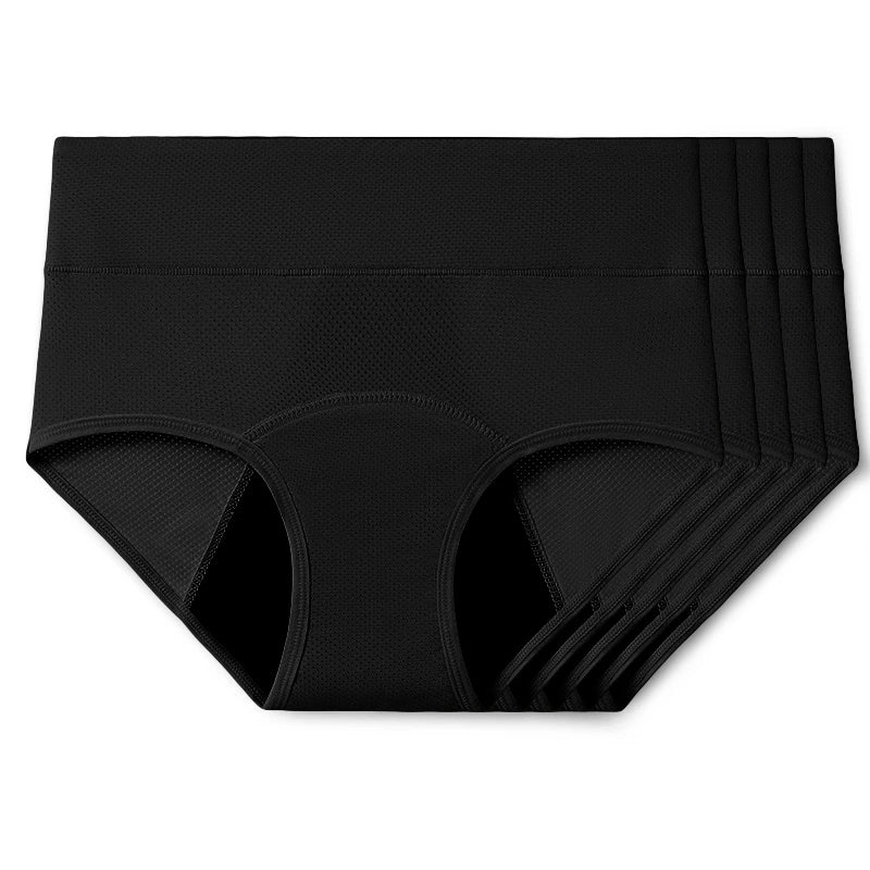 Comfort Plus Leakproof Underwear (Black 5-Pack) - Image 5