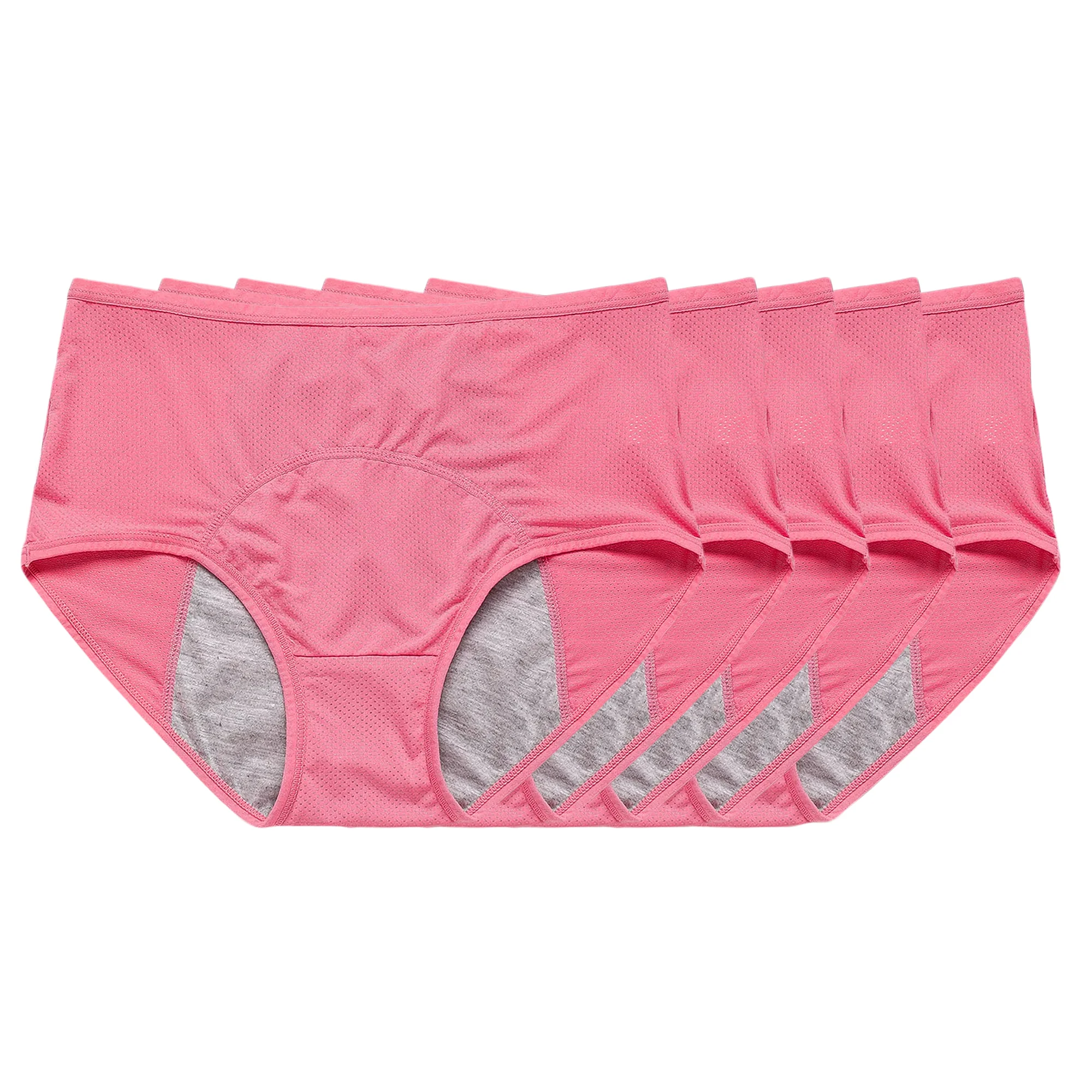 Comfy & Discreet Leakproof Underwear (Pink 5-Pack) - Image 5