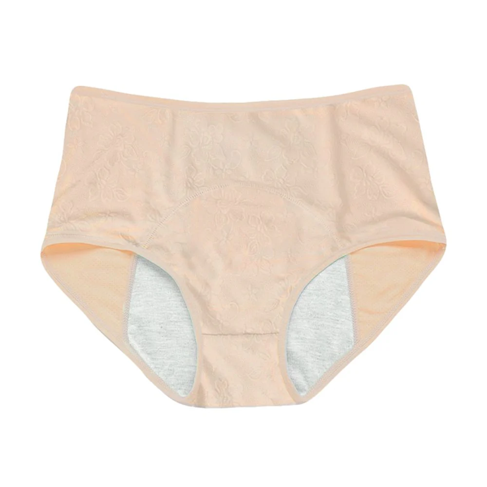 Floral Leakproof Underwear (Beige 10-Pack) - Image 6