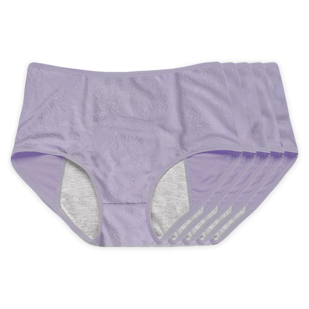 Floral Leakproof Underwear (Lavender Bundles) - Image 5